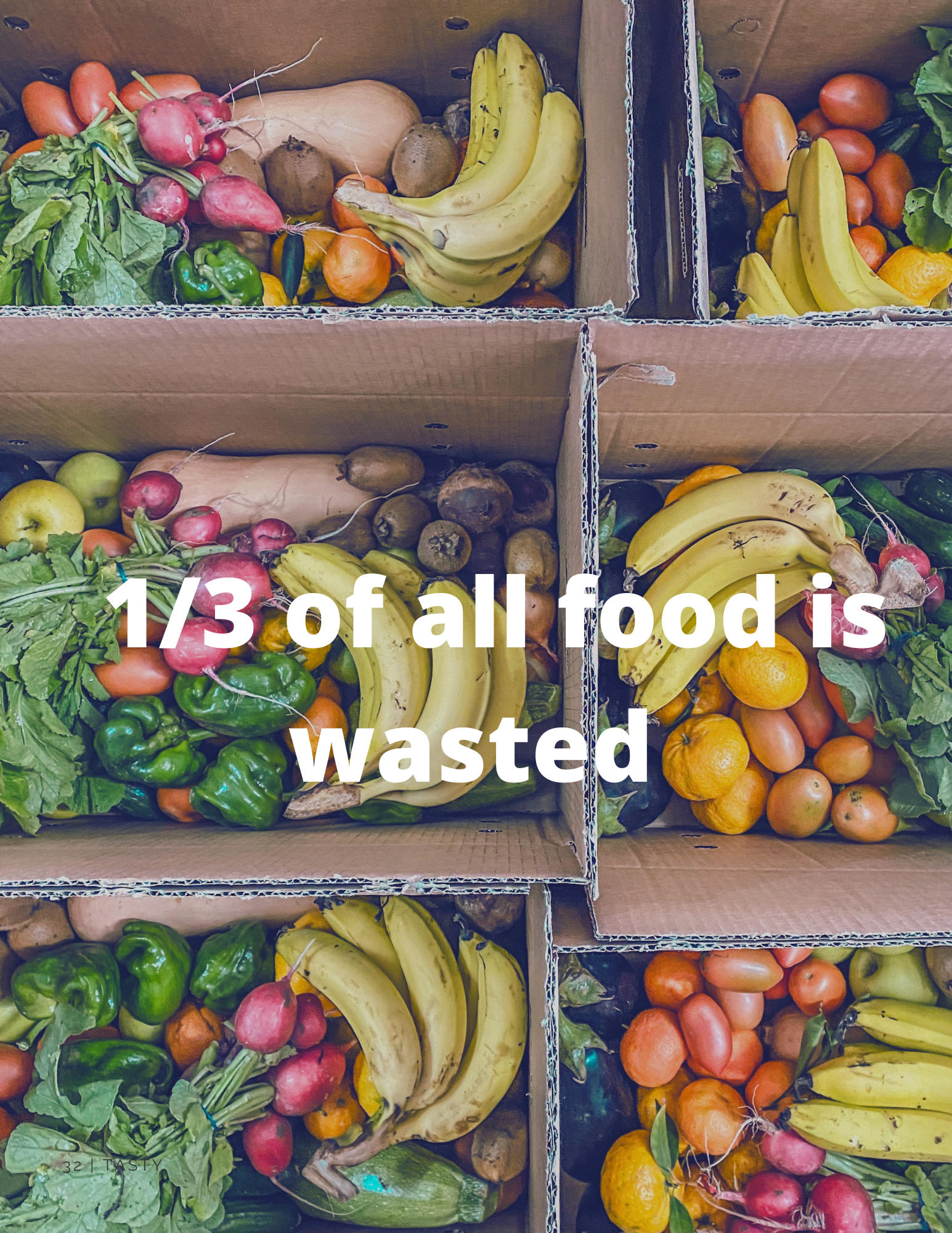 1/3 of food is wasted