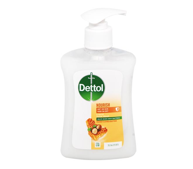 dettol honey and shea butter Dettol Liquid Hand Wash Honey & Shea Butter 250ml - Image 1