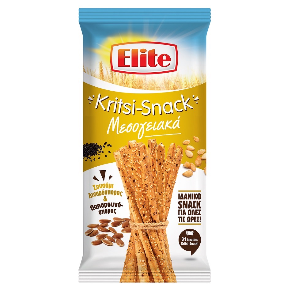 ELITE-KRITSI-SNACK Kritsi-Snack Mediterranean With Seeds 125g - Image 1