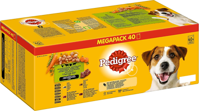 ped megapack Pedigree Meat Selection In Gravy Mega Pack 40 x 100g - Image 1