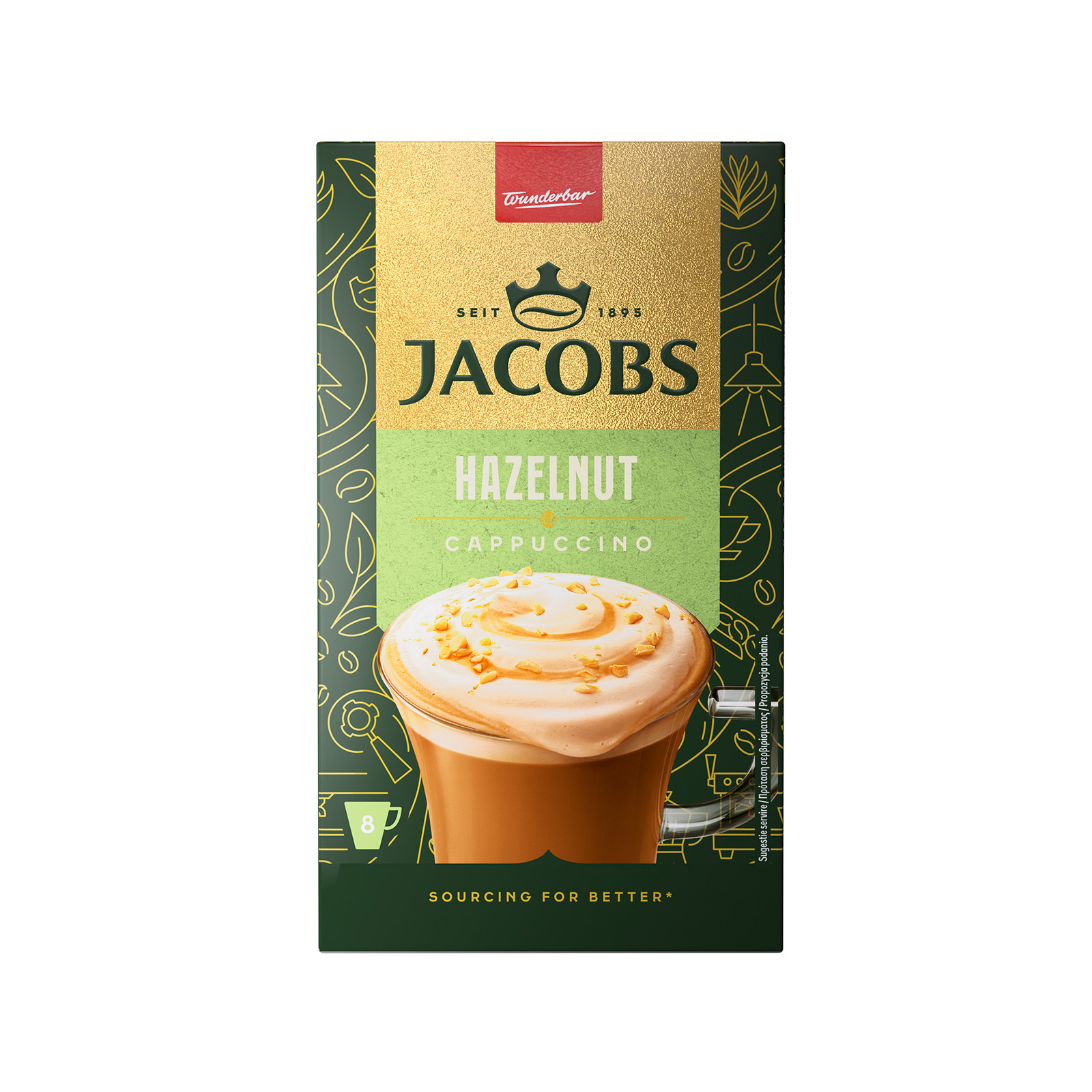 cappuccino hazelnut Jacobs Hazenut Cappuccino 8 cups 142,4g - Image 1