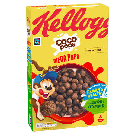 images Kelloggs Coco Pops Mega Pops With Iron and Vitamin D 365g - Image 1